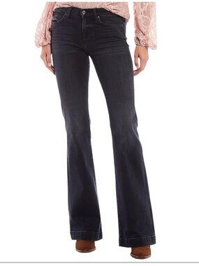 7 For All Mankind Jeans Dojo Luxe Vintage Coal Black . Size 28